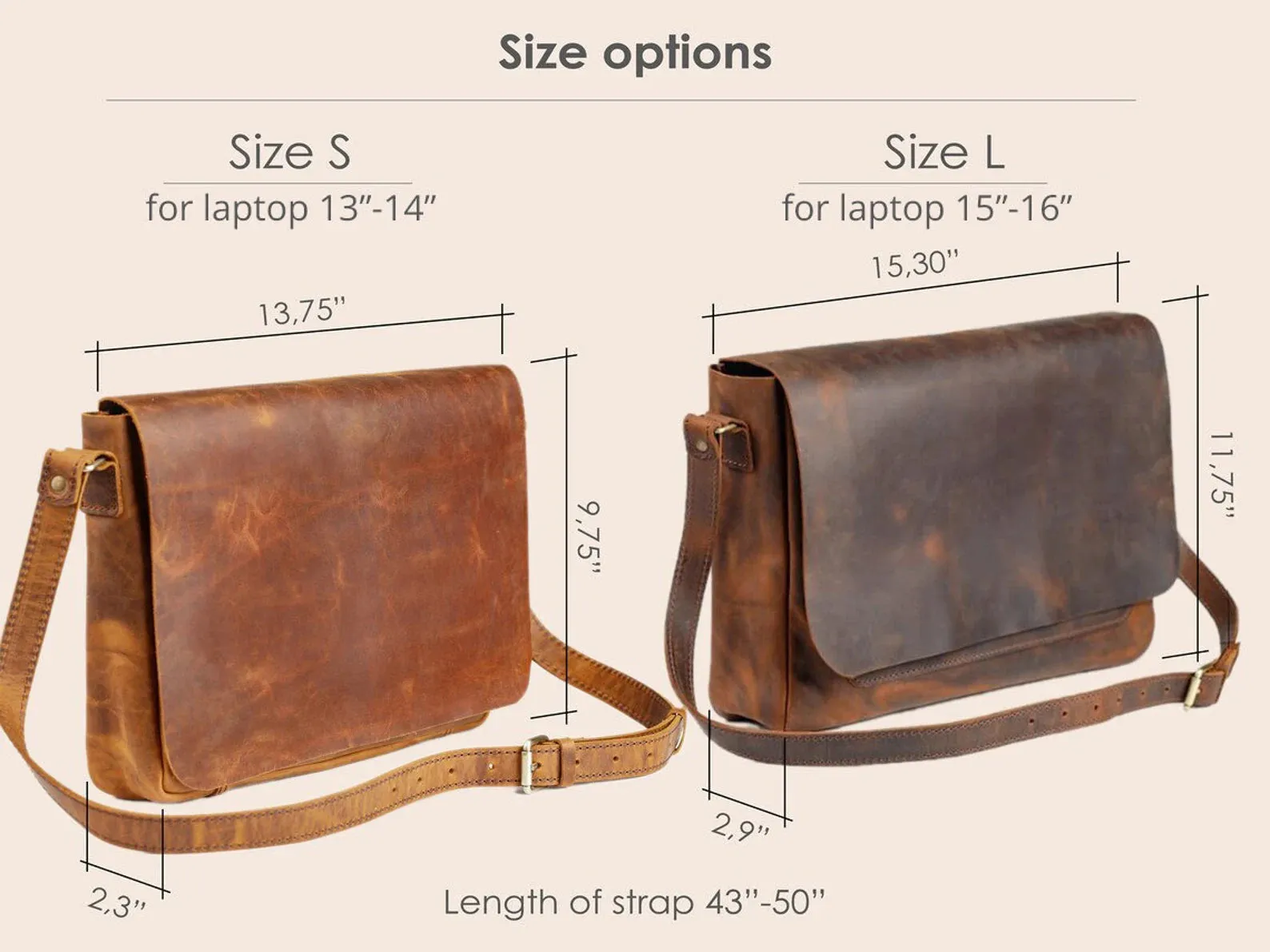 leather messenger bag laptop shoulder bag