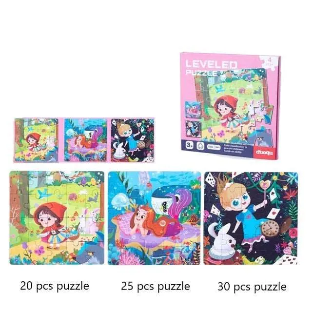 Level-Up Magnetic Jigsaw Puzzle Sets 3in1 - Ages 3  Years