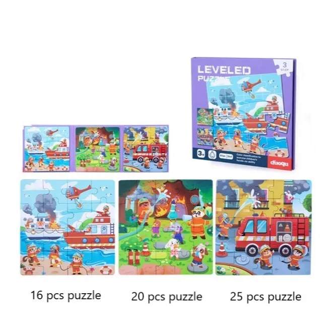 Level-Up Magnetic Jigsaw Puzzle Sets 3in1 - Ages 3  Years