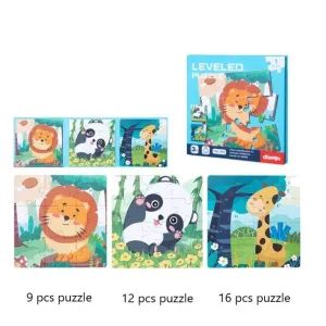 Level-Up Magnetic Jigsaw Puzzle Sets 3in1 - Ages 3  Years