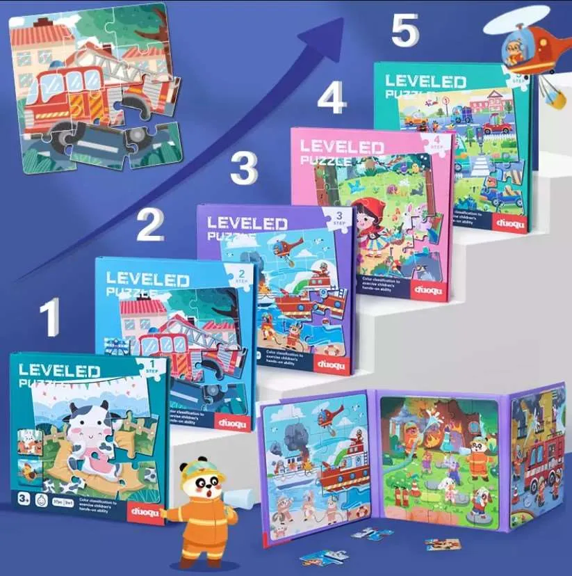 Level-Up Magnetic Jigsaw Puzzle Sets 3in1 - Ages 3  Years