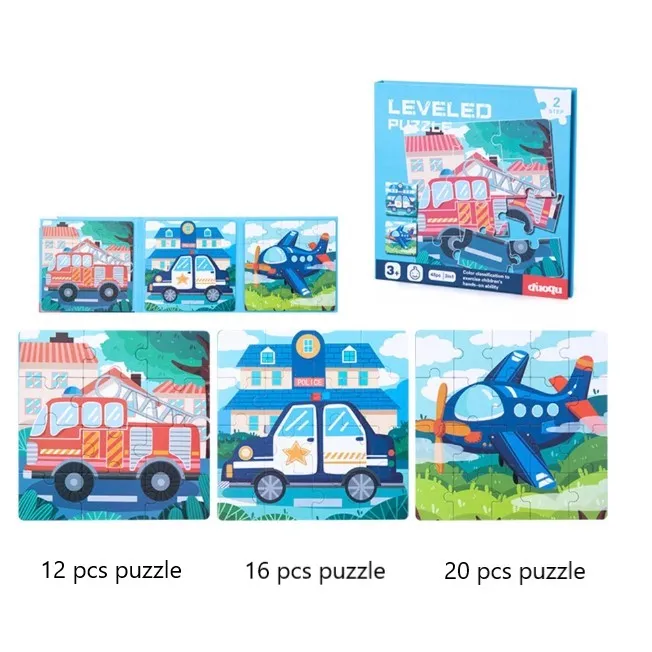 Level-Up Magnetic Jigsaw Puzzle Sets 3in1 - Ages 3  Years