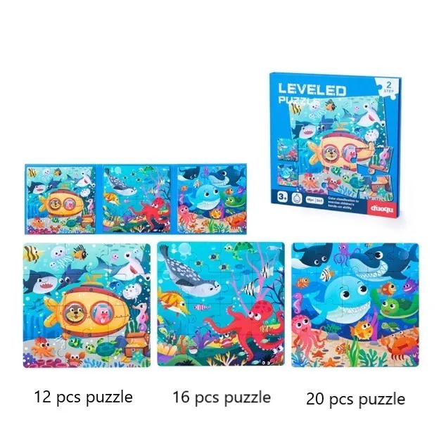 Level-Up Magnetic Jigsaw Puzzle Sets 3in1 - Ages 3  Years