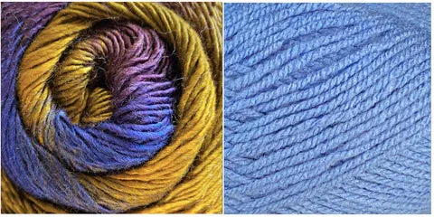 LIGHT BLUE   I CAN’T QUIT YOU - Falling Leaves Scarf YARN KIT