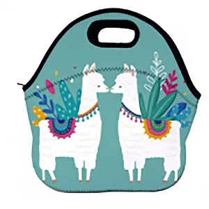 Llama Lunch Bag Teal