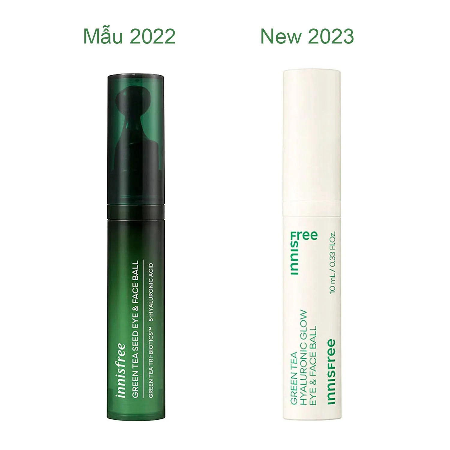 Lăn Dưỡng Mắt Innisfree Green Tea Seed Eye & Face Ball 10ml