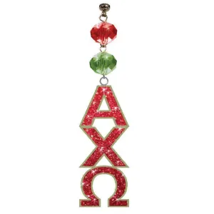 Logo Bling - Alpha Chi Omega - Magnetic Ornament   (Set of 3)
