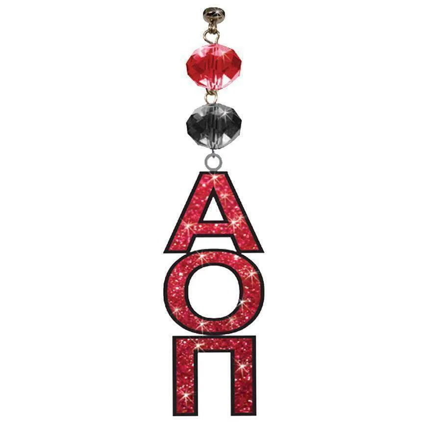 Logo Bling - Alpha Omicron Pi - (Set of 3) - MAGNETIC ORNAMENT