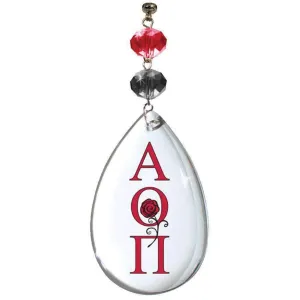 Logo Crystal - Crest- Alpha Omicron Pi -  (Set of 3) MAGNETIC ORNAMENT