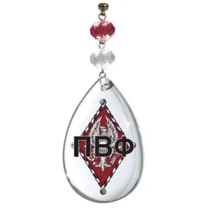 Logo Crystal - Crest- Pi Beta Phi (Set of 3)  MAGNETIC ORNAMENT