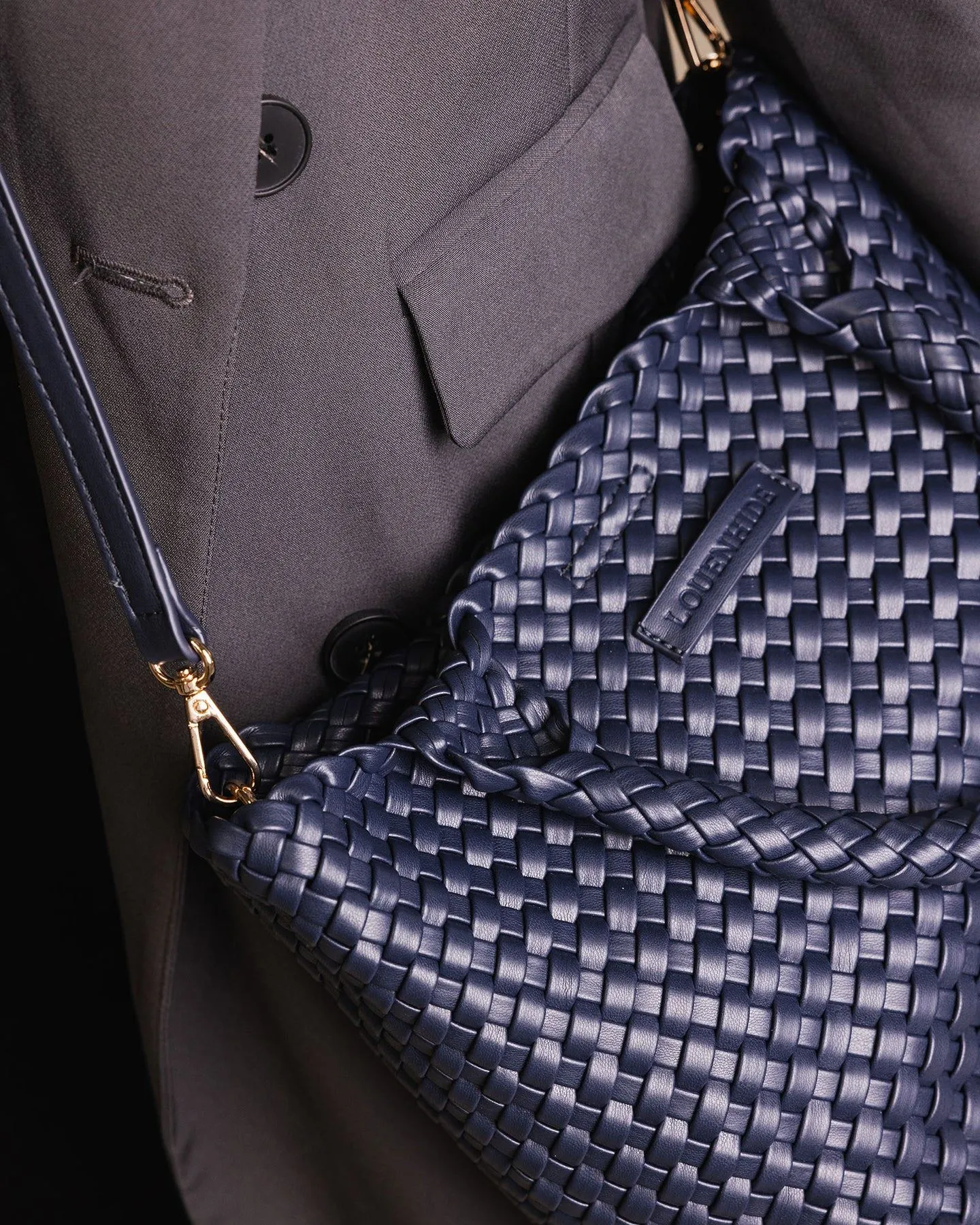 LOUENHIDE Baby Cruiser Woven Tote Bag - Navy