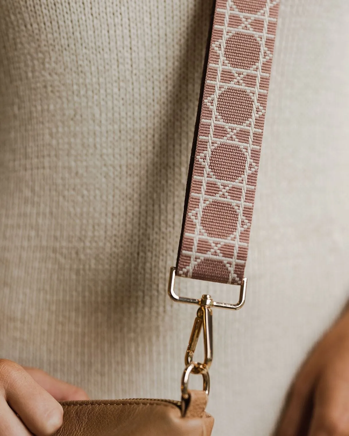 LOUENHIDE Ezra Guitar Strap - Blush