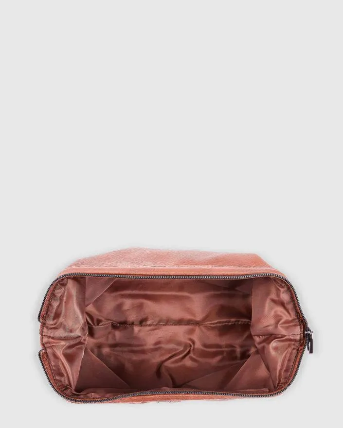 LOUENHIDE Gilbert Mens Toiletry Bag - Tan
