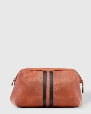 LOUENHIDE Gilbert Mens Toiletry Bag - Tan