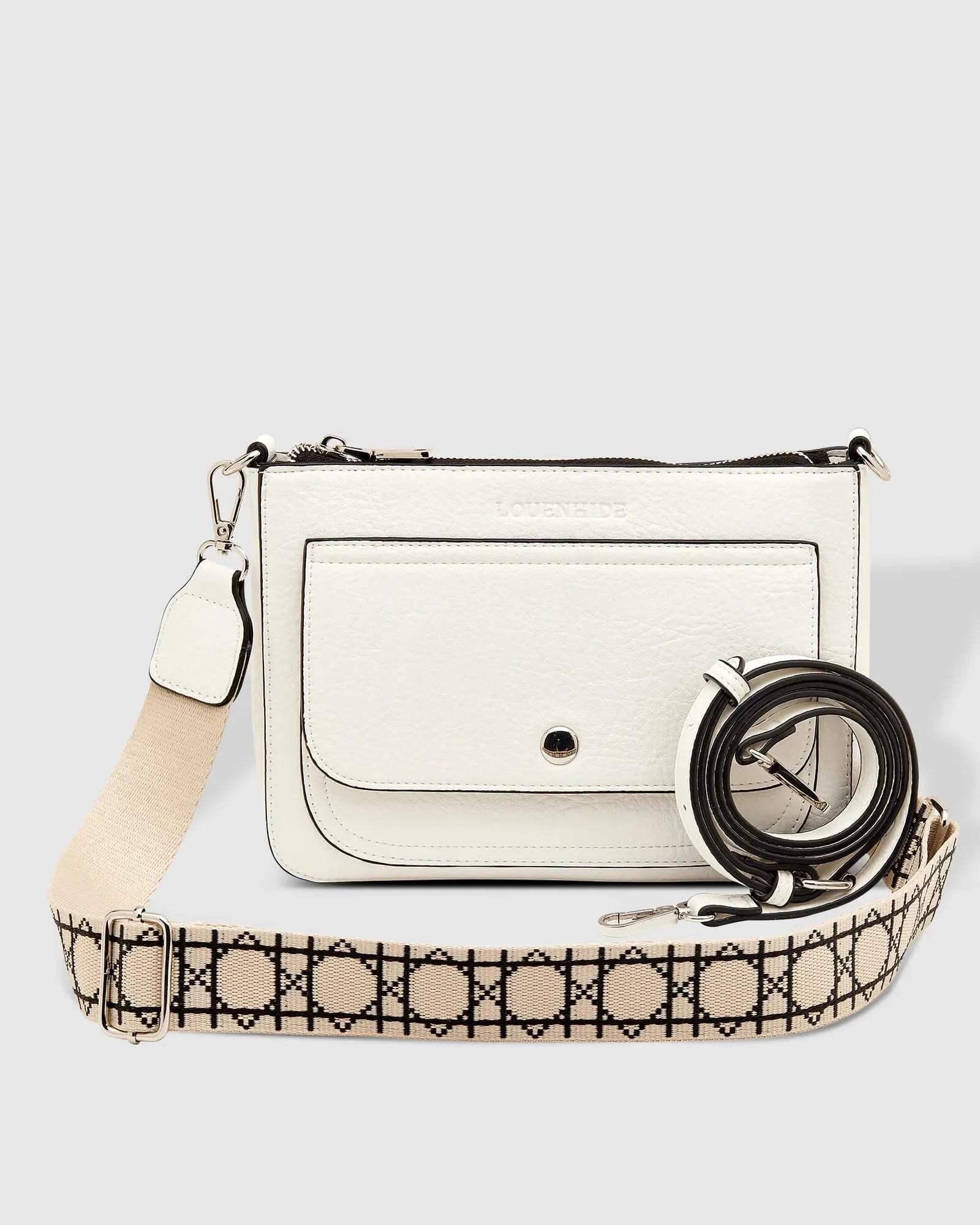 LOUENHIDE Lizzie Crossbody Bag - White