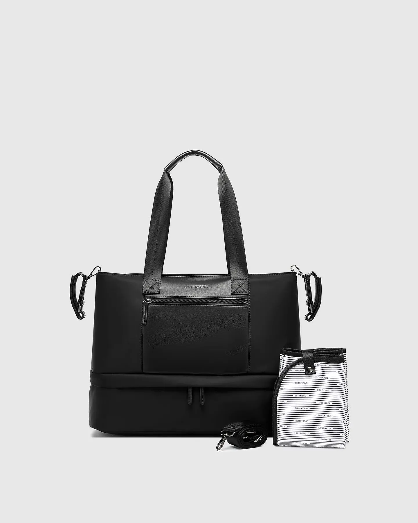 LOUENHIDE Madden Nylon Baby Bag - Black