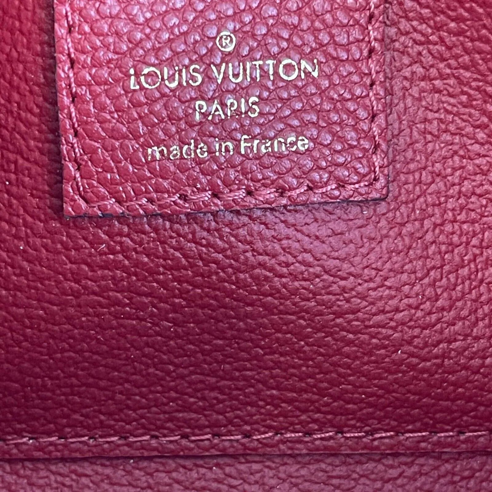 Louis Vuitton Empreinte Cosmetic Pouch Scarlet Pristine