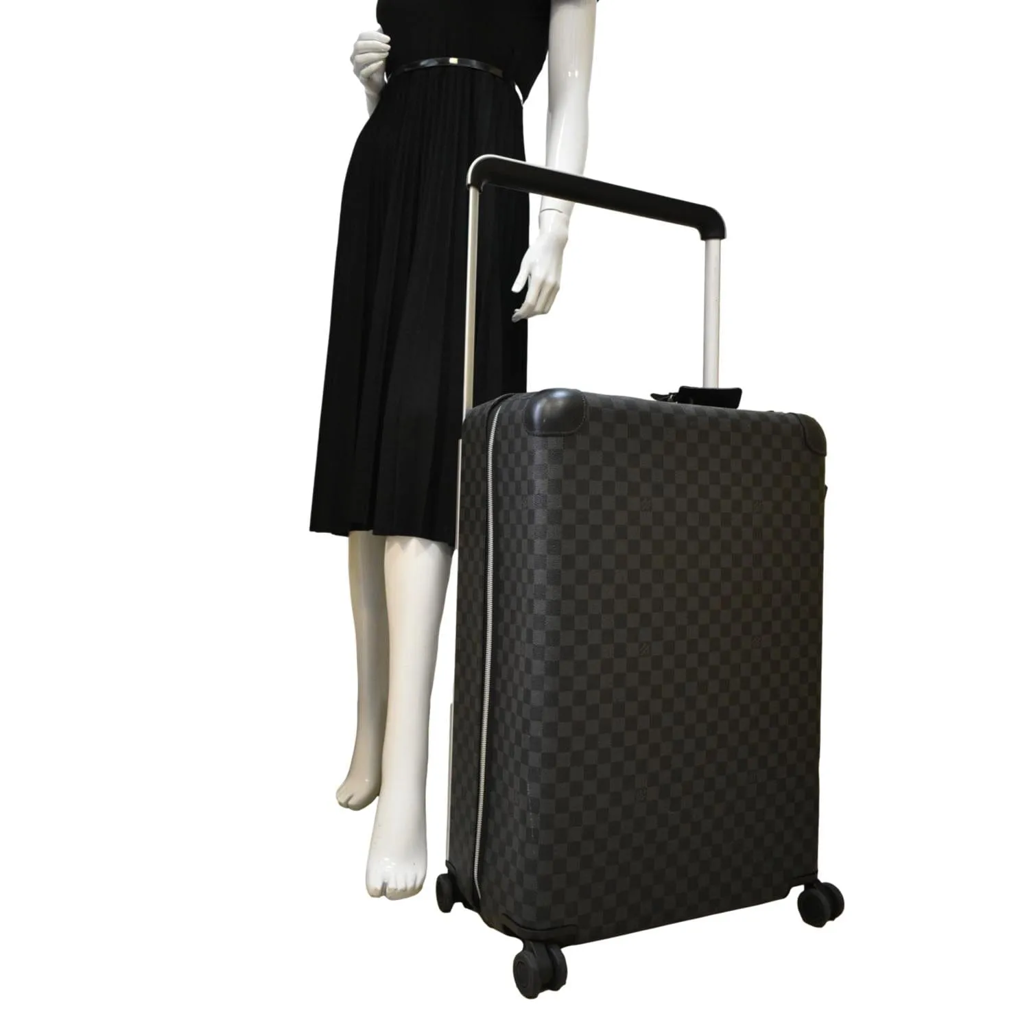 LOUIS VUITTON Horizon 55 Damier Graphite Canvas Travel Bag Black