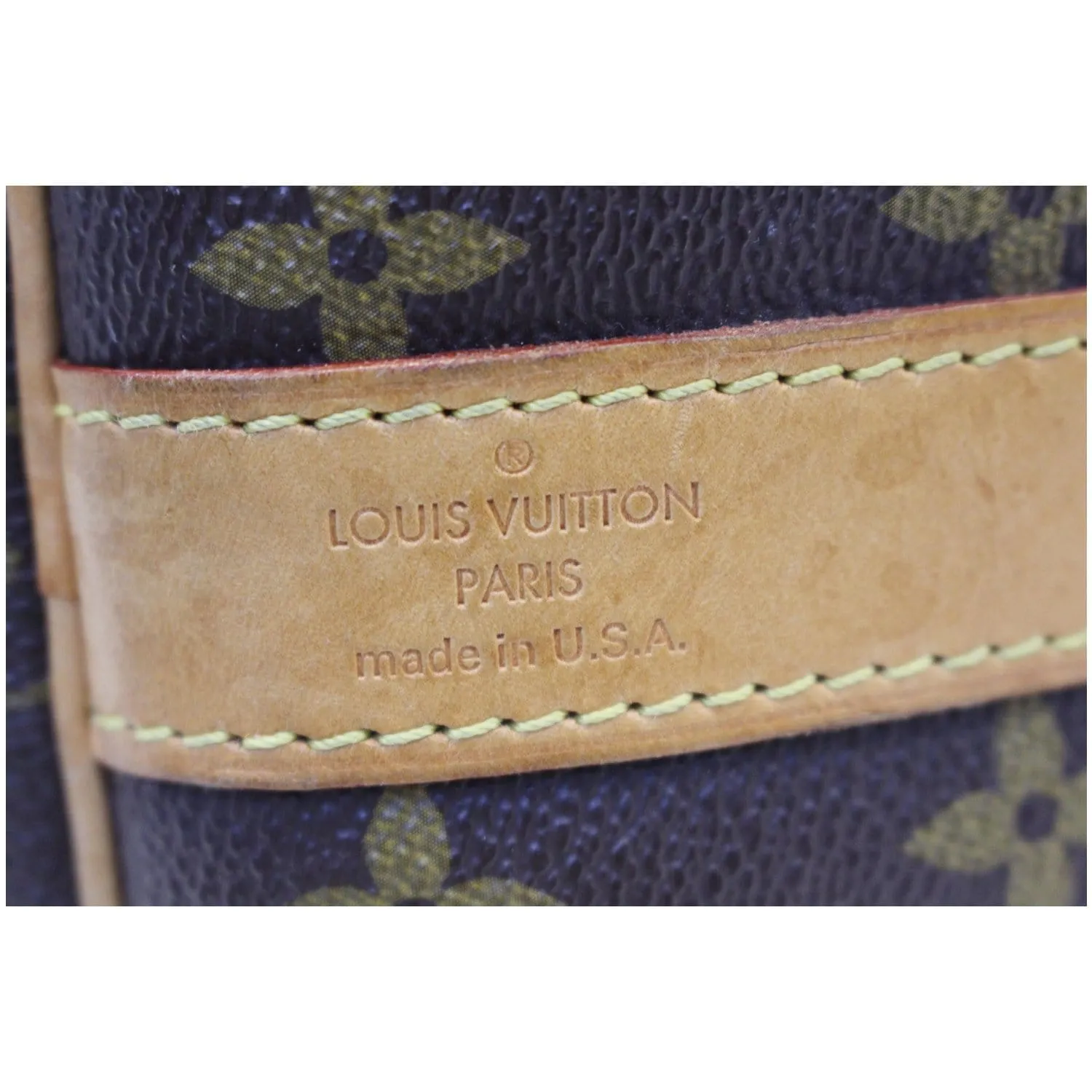 LOUIS VUITTON Keepall 55 Bandouliere  Monogram Canvas Travel Bag Brown
