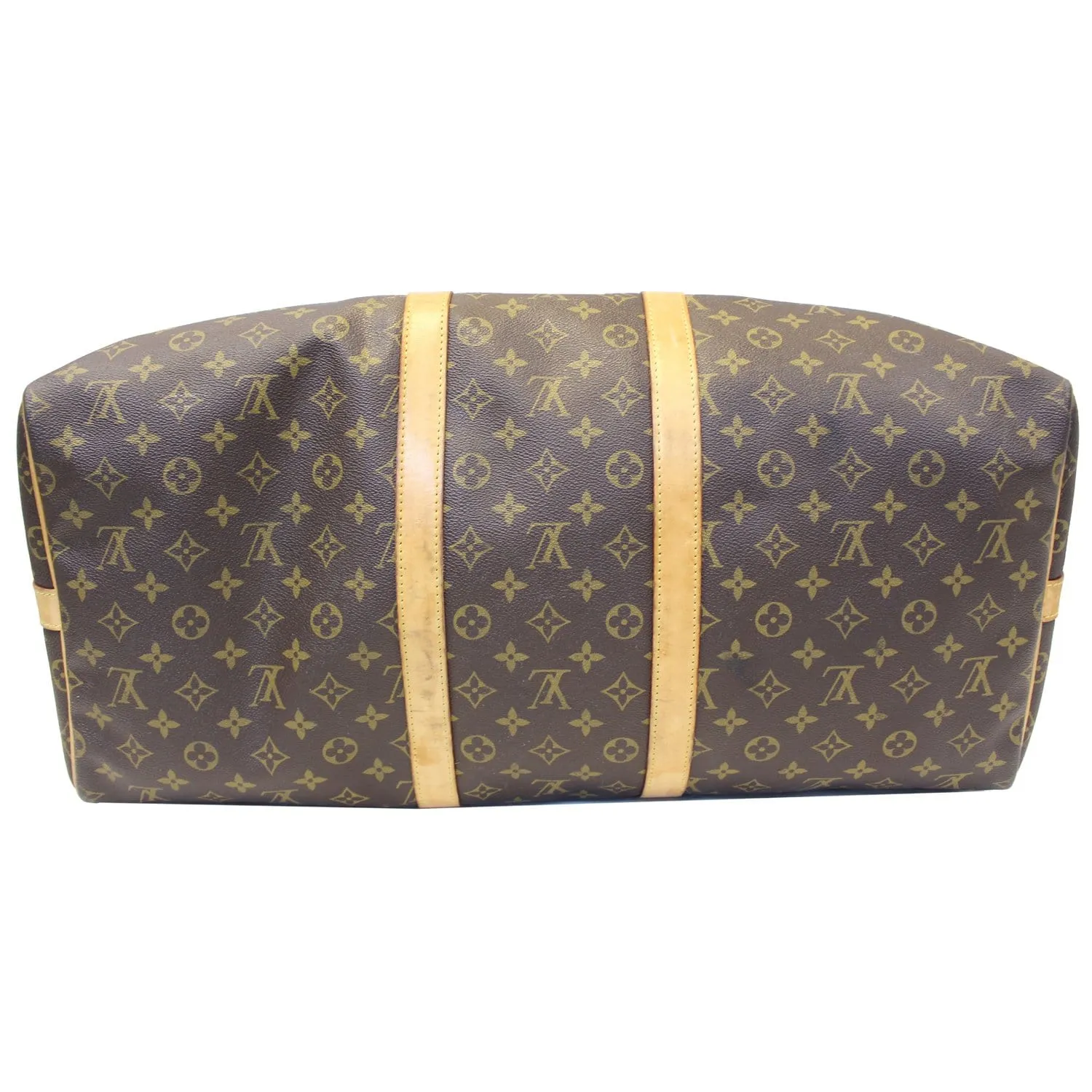 LOUIS VUITTON Keepall 55 Bandouliere  Monogram Canvas Travel Bag Brown