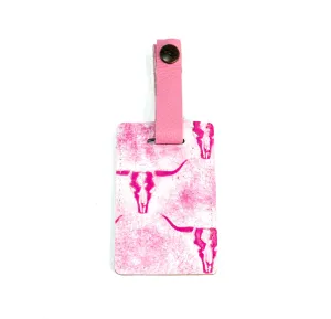 Luggage Tag - All Embossed w/ Western Barbie Skulls
