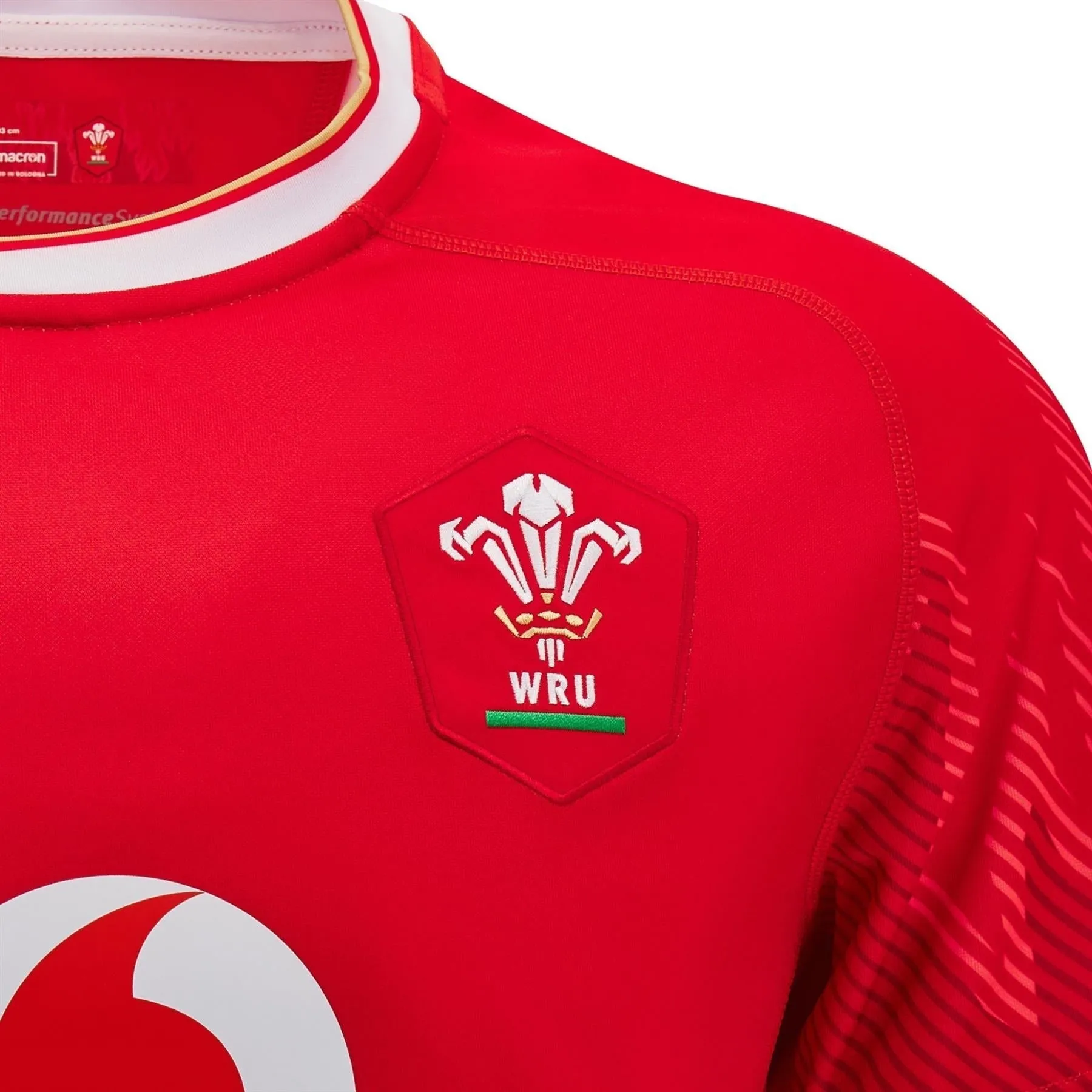 Macron Wales Rugby Mens Home Replica Shirt | Red | 2024/25