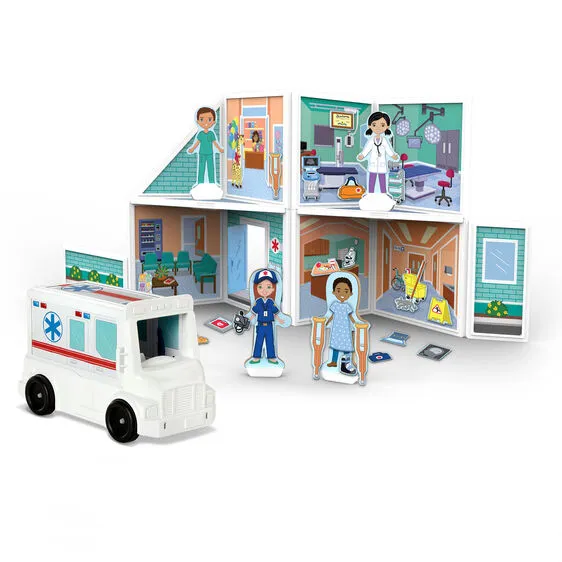 MAGNETIVITY BUILDING PLAY SET - HOSPITAL (D)