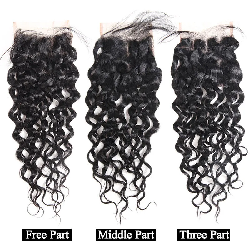 Malaysian Water Wave 4"x4" Lace Closure