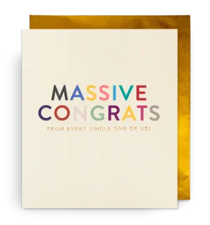 Massive Congrats
