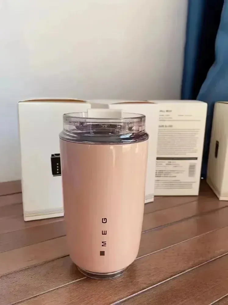 Milky White Insulated Stainless Steel Travel Tumbler Thermos Mug