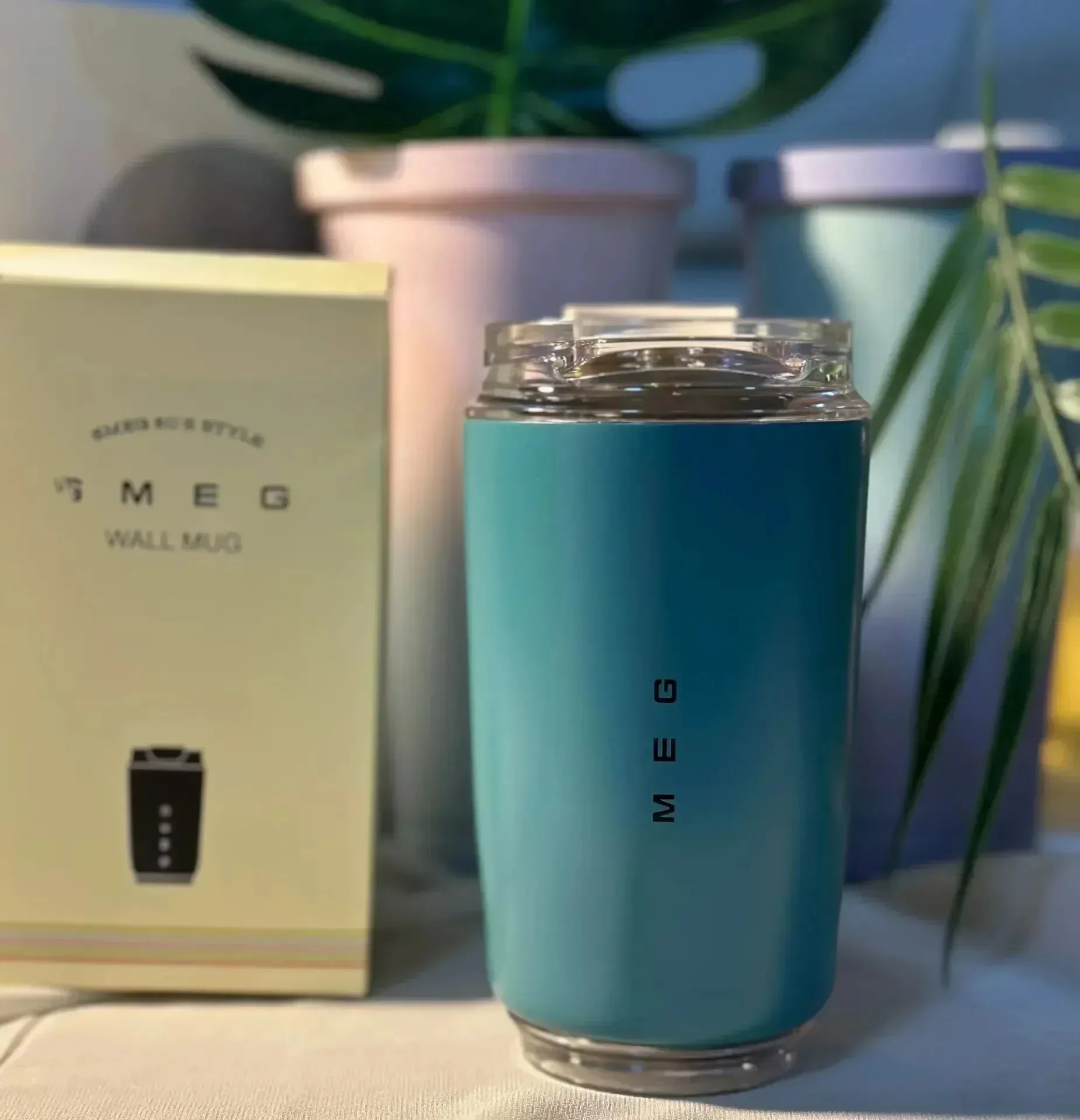 Milky White Insulated Stainless Steel Travel Tumbler Thermos Mug