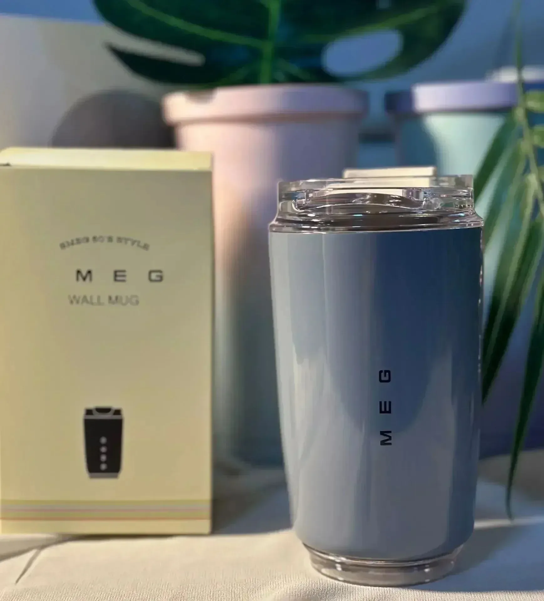 Milky White Insulated Stainless Steel Travel Tumbler Thermos Mug