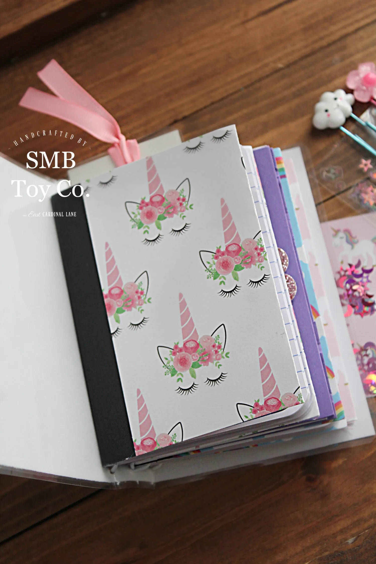 Mini Travel Journal - Unicorns & Rainbows