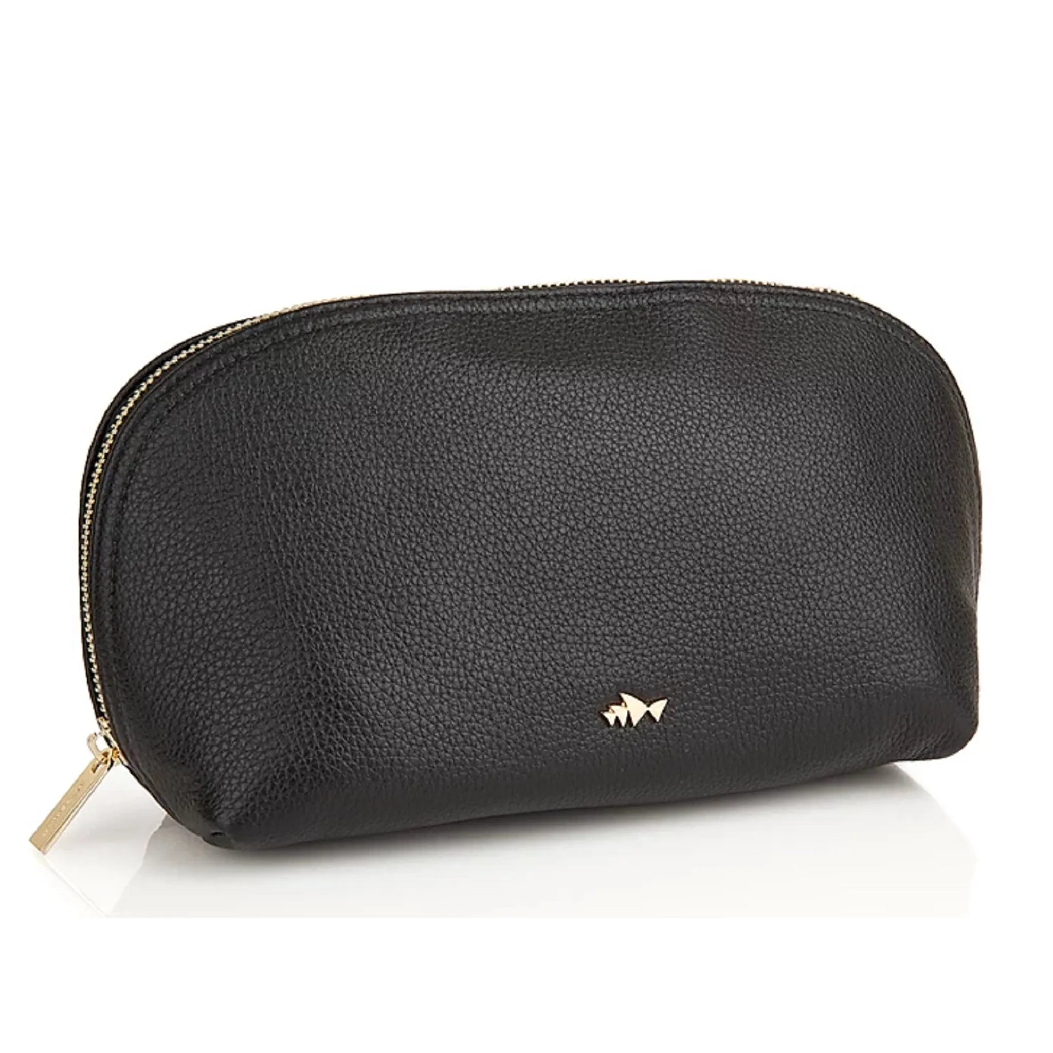 Minskat Travel Pouch - Black with Gold Zipper