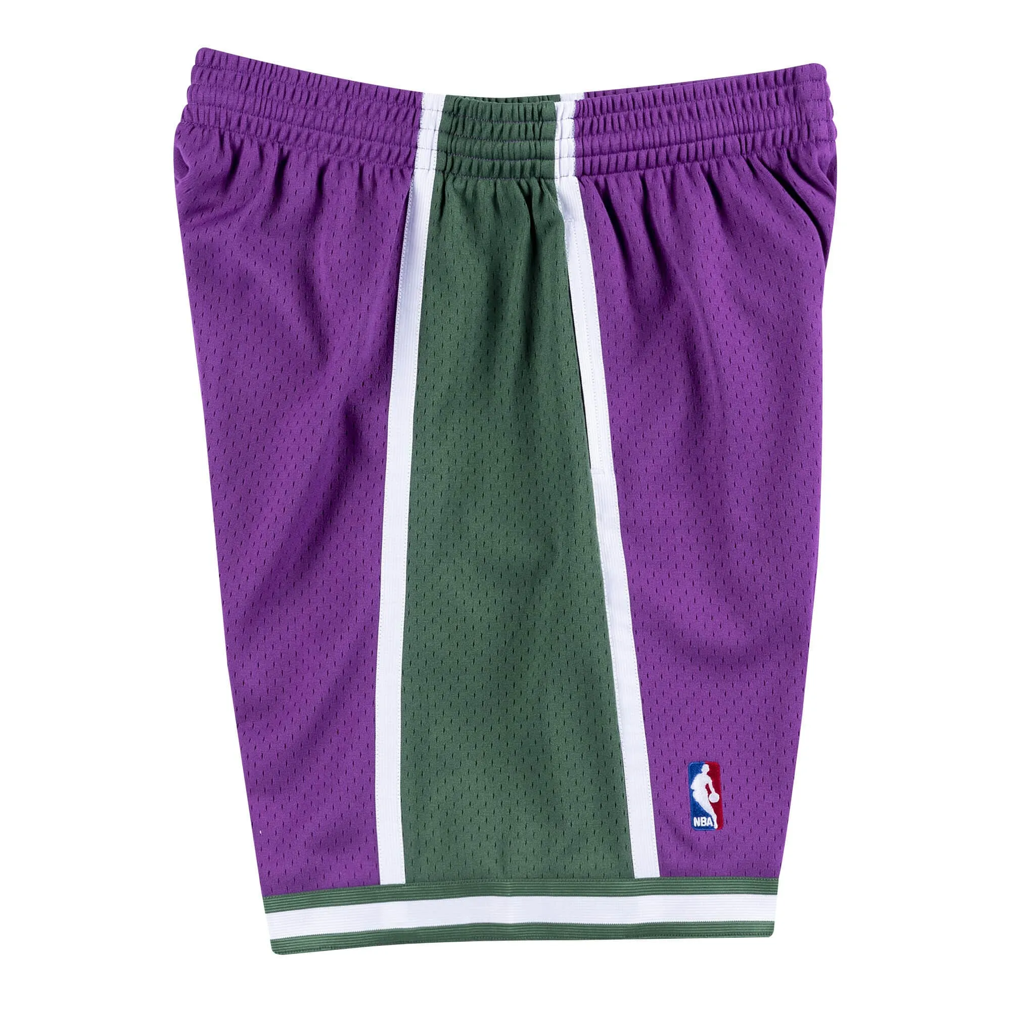 Mitchell & Ness Men NBA Milwaukee Bucks Swingman Shorts Purple 2000 SMSH18032MBUL00