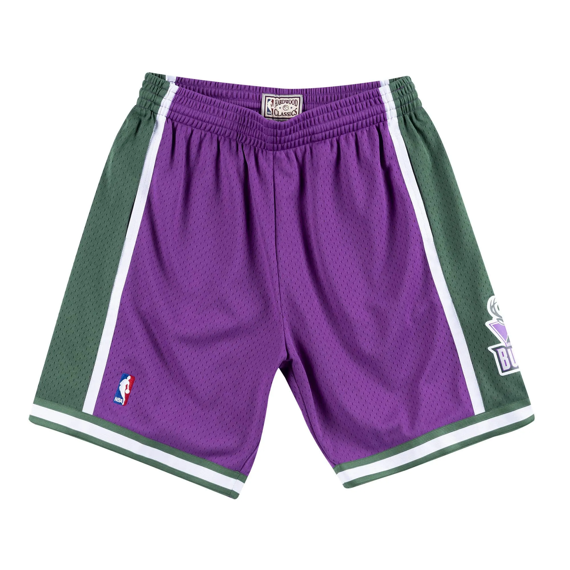 Mitchell & Ness Men NBA Milwaukee Bucks Swingman Shorts Purple 2000 SMSH18032MBUL00