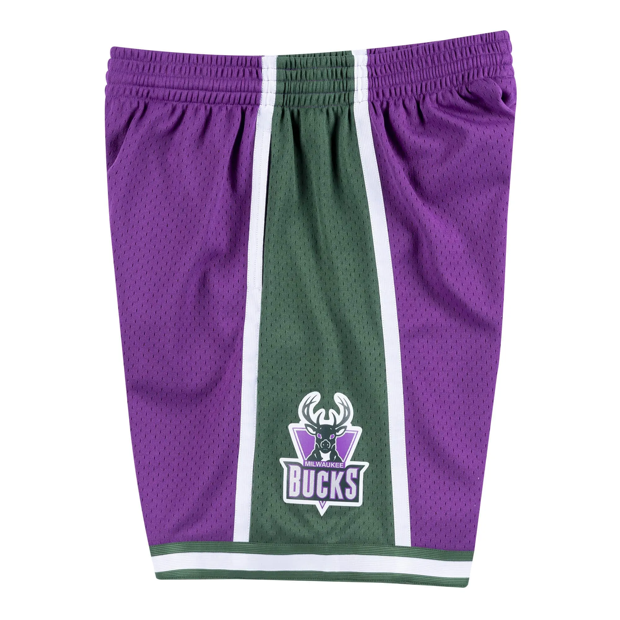 Mitchell & Ness Men NBA Milwaukee Bucks Swingman Shorts Purple 2000 SMSH18032MBUL00