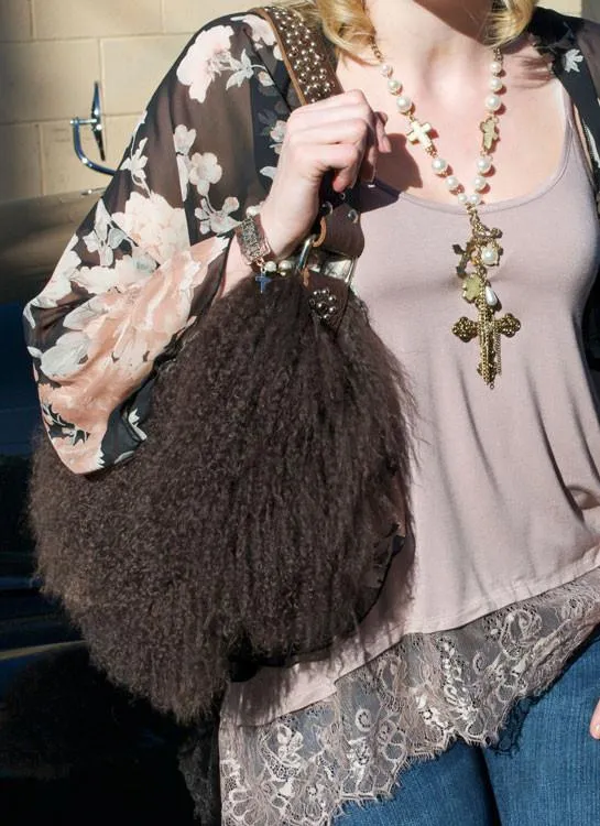Mongolian Fur Purse