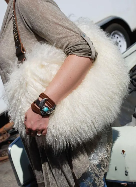 Mongolian Fur Purse