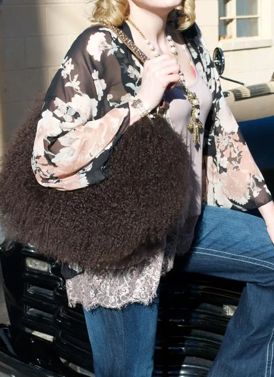Mongolian Fur Purse