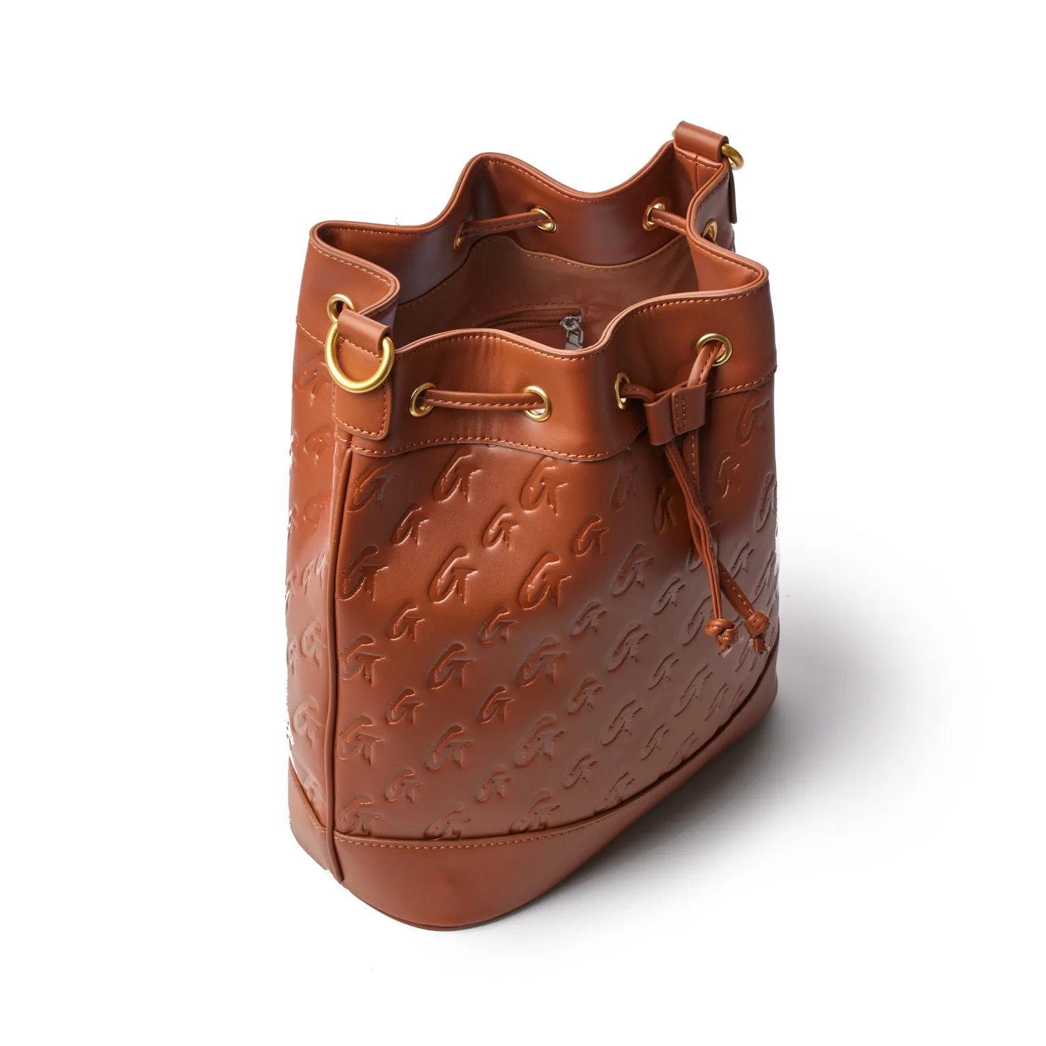 MONOGRAM BUCKET BAG BUNDLE - BROWN