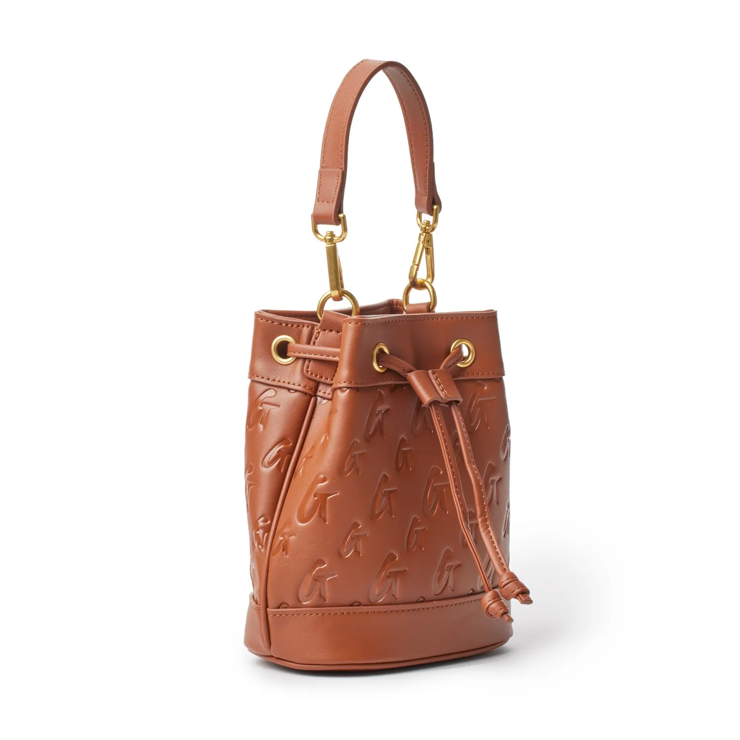 MONOGRAM BUCKET BAG BUNDLE - BROWN
