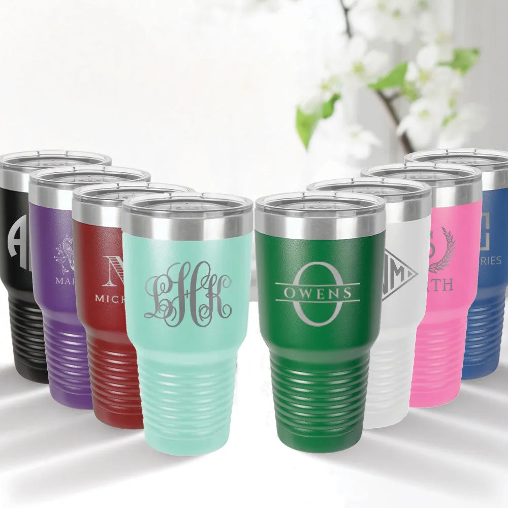 Monogrammed Tumbler - 30oz