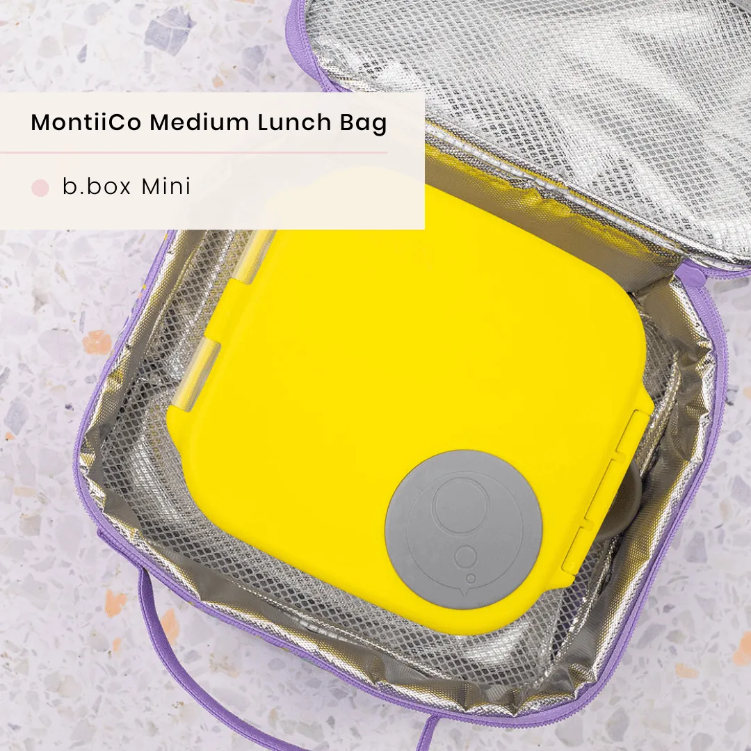 MONTII.CO Medium Insulated Lunch Bag - Pixels