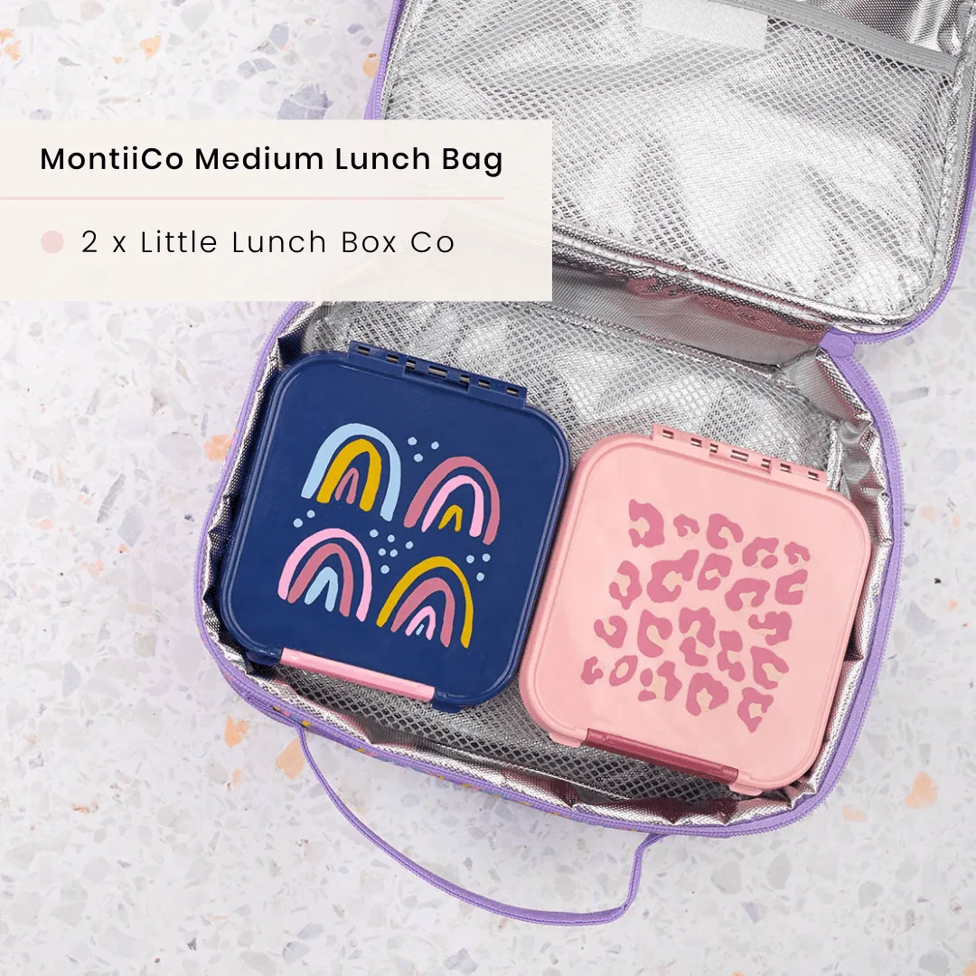 MONTII.CO Medium Insulated Lunch Bag - Pixels