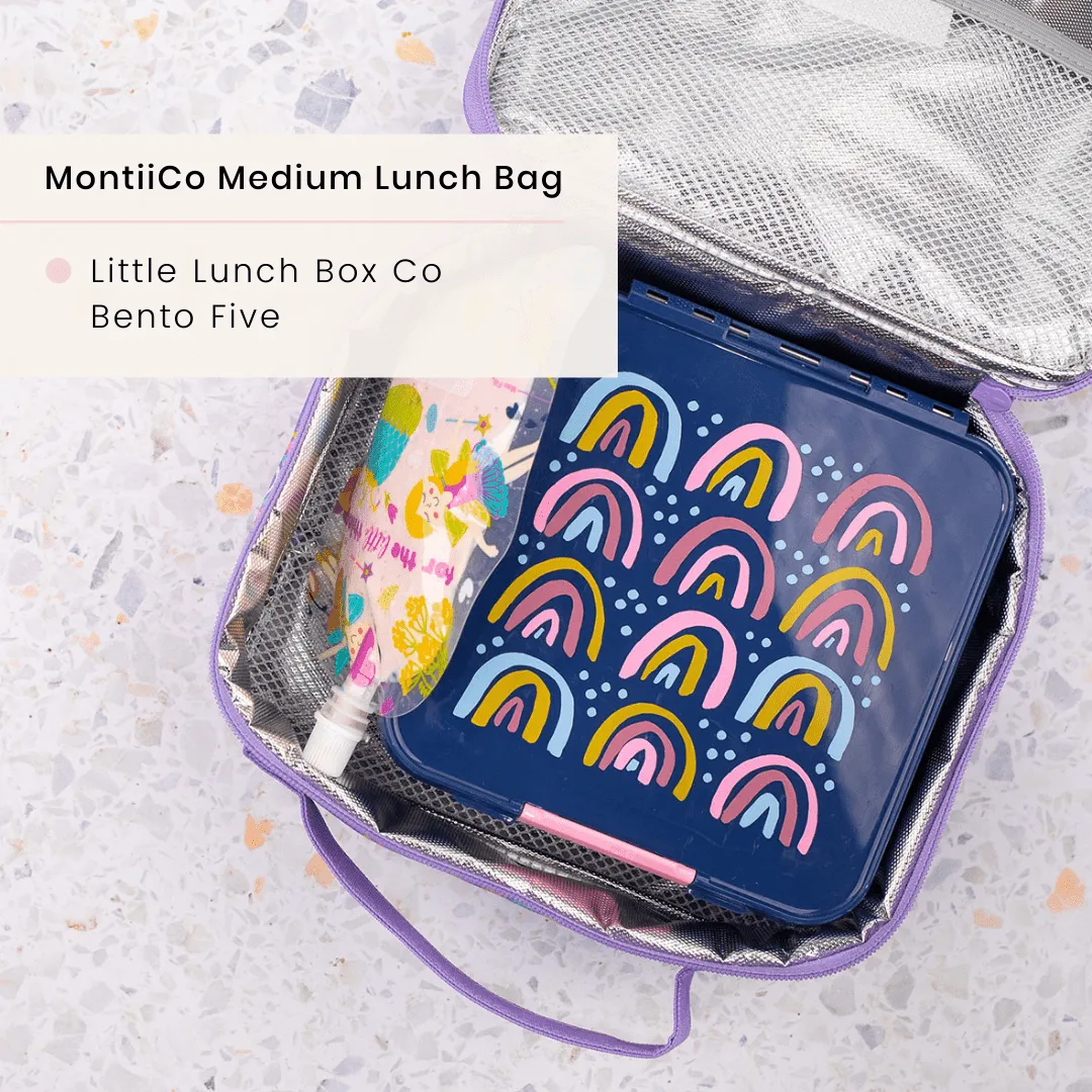 MONTII.CO Medium Insulated Lunch Bag - Pixels