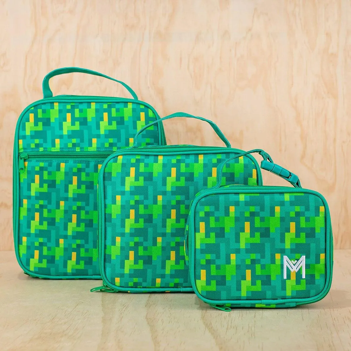MONTII.CO Medium Insulated Lunch Bag - Pixels