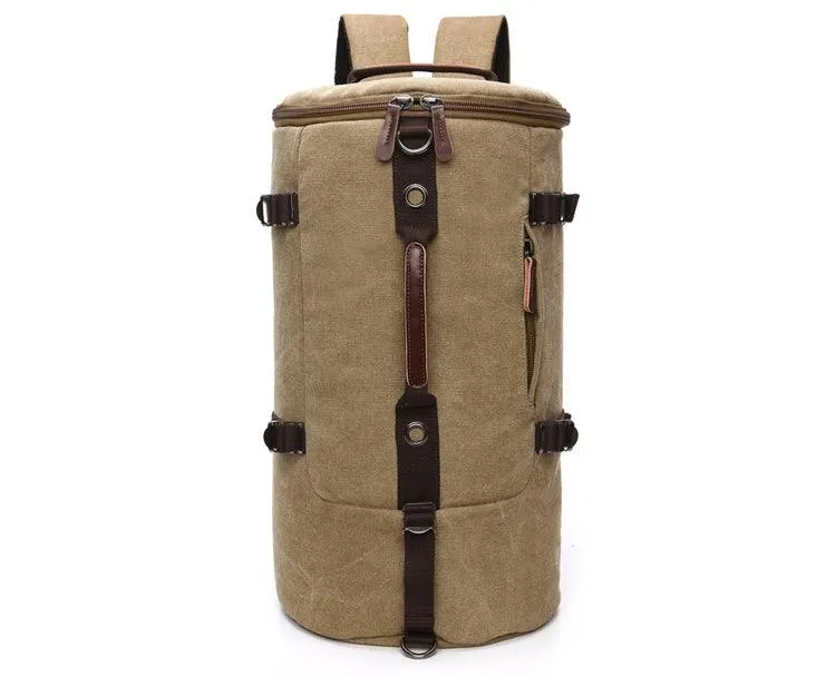 Multifunctional Outdoor Canvas Solid Back And Hand Travellers Coffee Bags