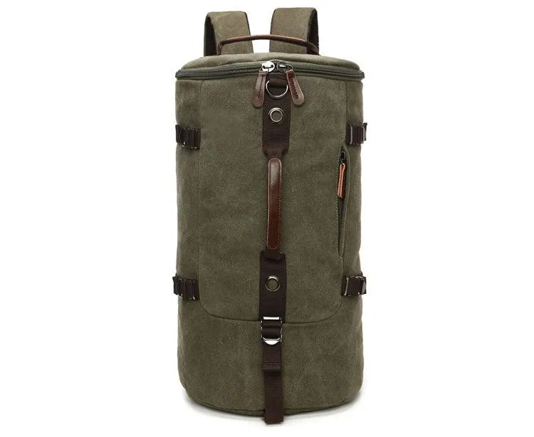 Multifunctional Outdoor Canvas Solid Back And Hand Travellers Coffee Bags