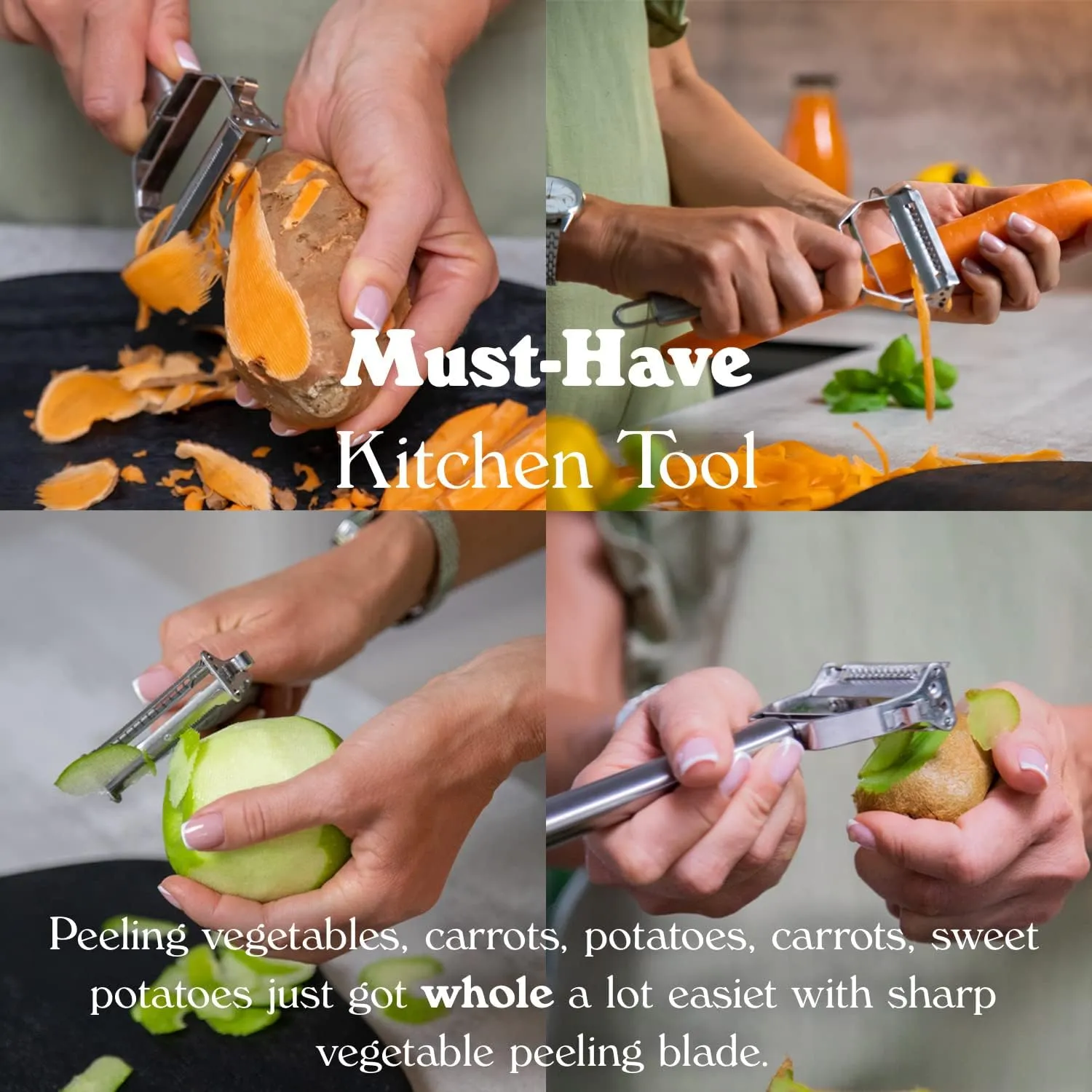 Multifunctional Stainless Steel Peeler